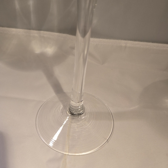 Hurricane Vase Champagne Vase Decorative Glass Centerpiece 12" Tall 4" Wide - Picture 4 of 10